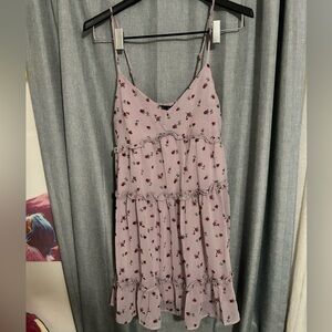 Trixxi Pink Floral Spaghetti Strap Dress